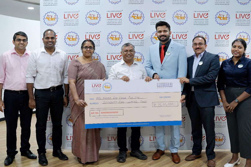 കൊച്ചിൻ ഷിപ്പ്‌യാർഡ് ലിമിറ്റഡിന്റെ 75 ലക്ഷം രൂപ ഗ്രാന്റ് നേടി കെഎസ് യു എം സ്റ്റാര്‍ട്ടപ്പായ നീയോക്സ് ഇക്കോ സൈക്കിൾ